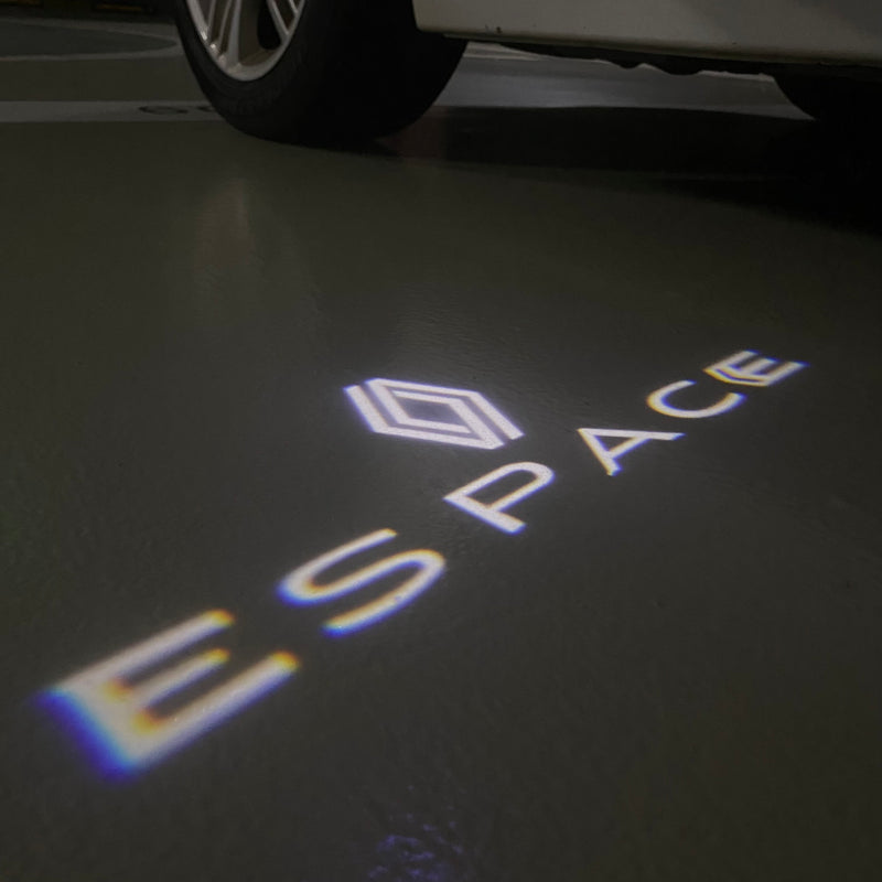 RENAULT Espace LOGO PROJECTOT LIGHTS Nr.28067 (Menge 1 = 2 Logofolien /2 Türleuchten) 