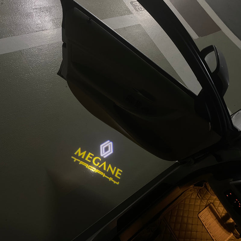 RENAULT Magene LOGO PROJECTOT LIGHTS Nr.28073 (quantità 1 = 2 pellicole logo /2 luci porta) 