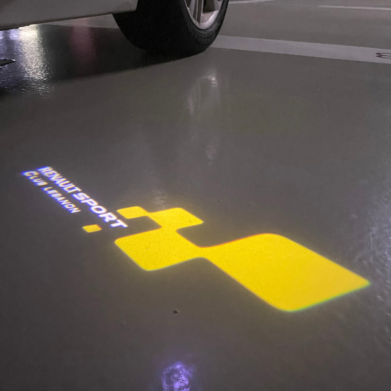 RENAULT Sport LOGO PROJECTOT LIGHTS Nr.28058 (Menge 1 = 2 Logofolien /2 Türleuchten 