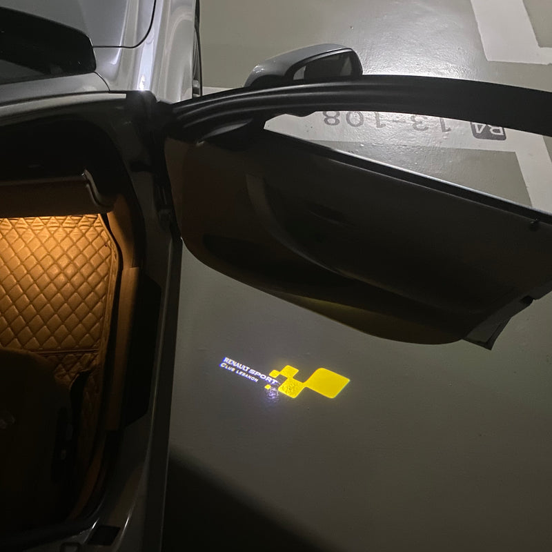 RENAULT Sport LOGO PROJECTOT LIGHTS Nr.28058 (Menge 1 = 2 Logofolien /2 Türleuchten 