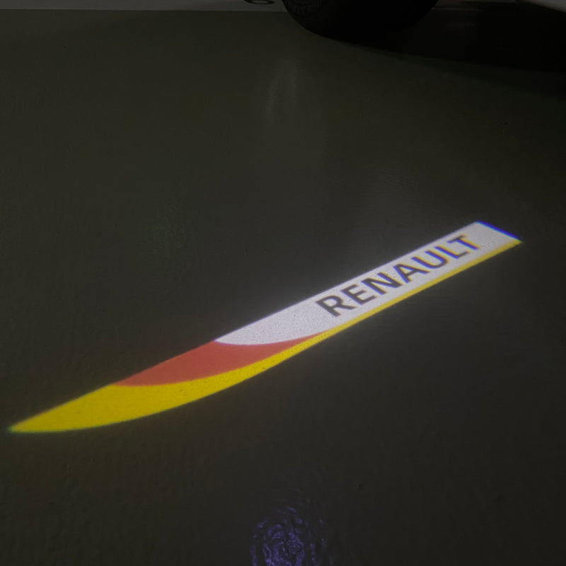 RENAULT ORIGINAL LOGO PROJECTOT LIGHTS Nr.28057 (Menge 1 = 2 Logofolien /2 Türleuchten） 