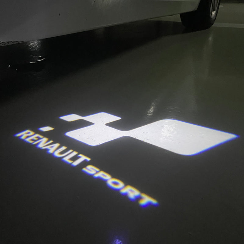 RENAULT Sport LOGO PROJECTOT LIGHTS Nr.28061 (Menge 1 = 2 Logofolien /2 Türleuchten) 