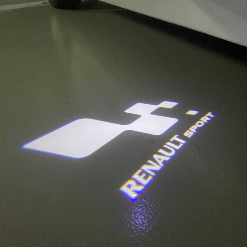 RENAULT Sport LOGO PROJECTOT LIGHTS Nr.28061 (Menge 1 = 2 Logofolien /2 Türleuchten) 