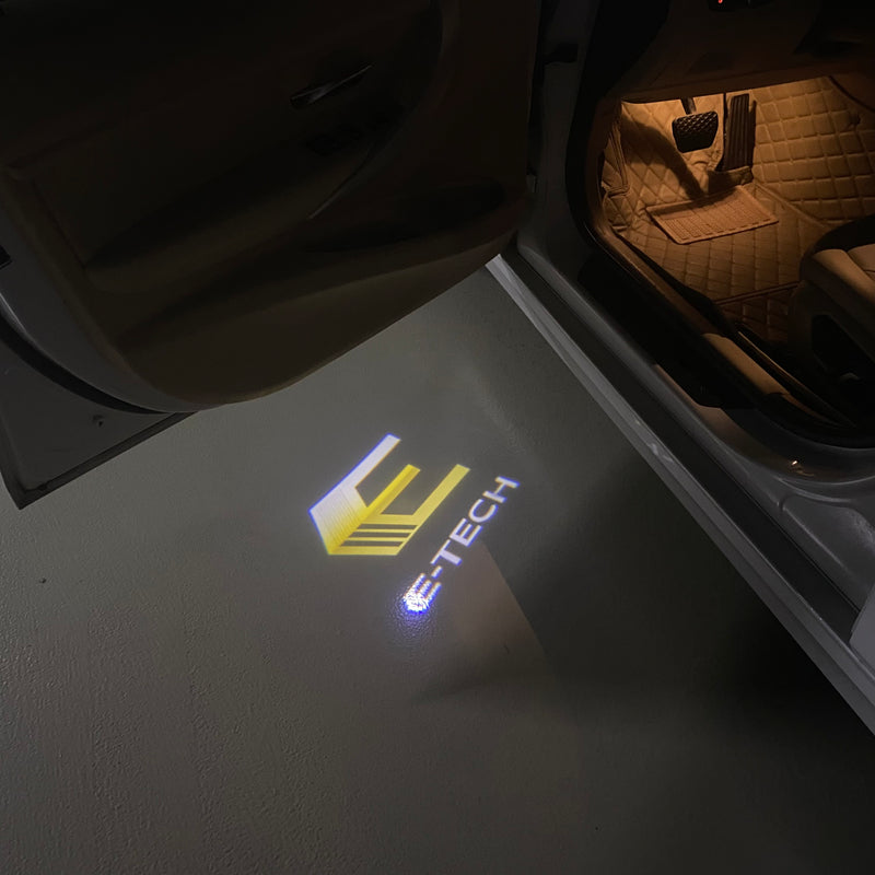 RENAULT E TECH LOGO PROJECTOT LIGHTS Nr.28080 (Menge 1 = 2 Logofolien /2 Türleuchten) 