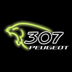 PEUGEOT 307  LOGO PROJECTOT LIGHTS    (quantity 1 = 2 Logo Films /2 door lights）Nr.30HH61