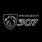 PEUGEOT 307  LOGO PROJECTOT LIGHTS    (quantity 1 = 2 Logo Films /2 door lights）Nr.30HH60