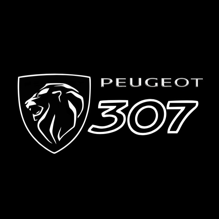 PEUGEOT ORIGINAL LOGO PROJECTOT LIGHTS Nr.30002 (quantità 1 = 2 pellicole logo /2 luci porta） 