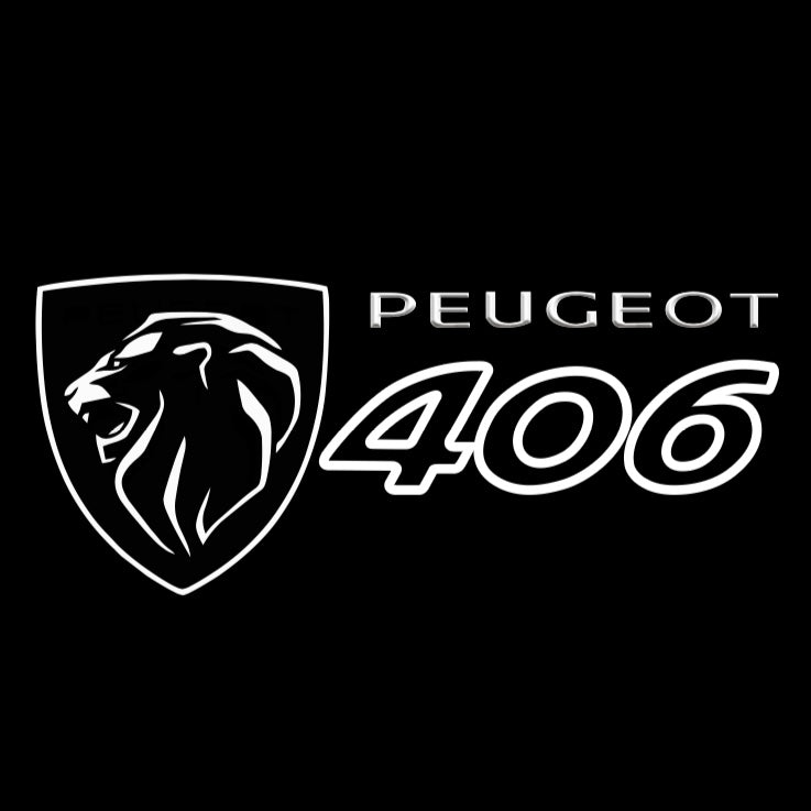 PEUGEOT ORIGINAL LOGO PROJECTOT LIGHTS Nr.30002 (quantità 1 = 2 pellicole logo /2 luci porta） 