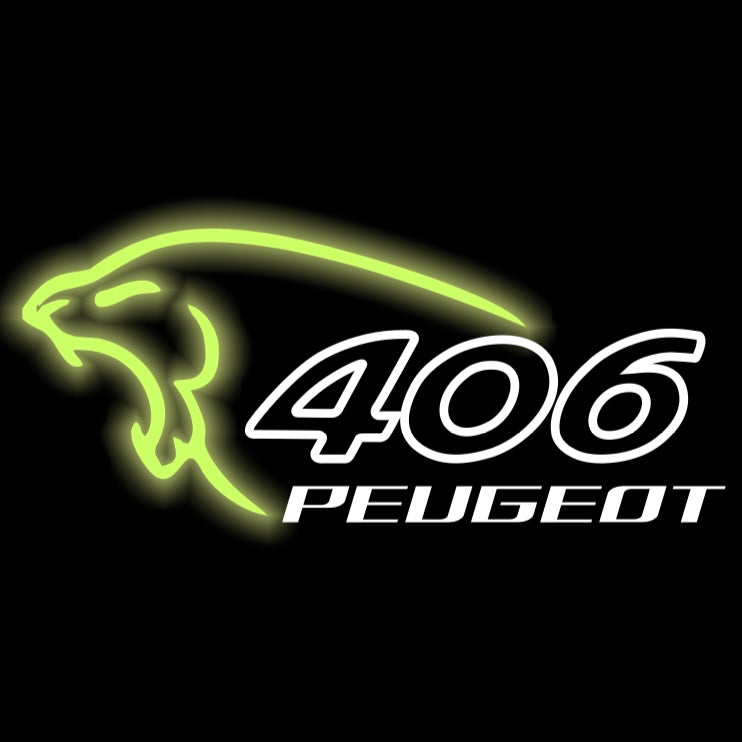 PEUGEOT ORIGINAL LOGO PROJECTOT LIGHTS Nr.30002 (quantità 1 = 2 pellicole logo /2 luci porta） 