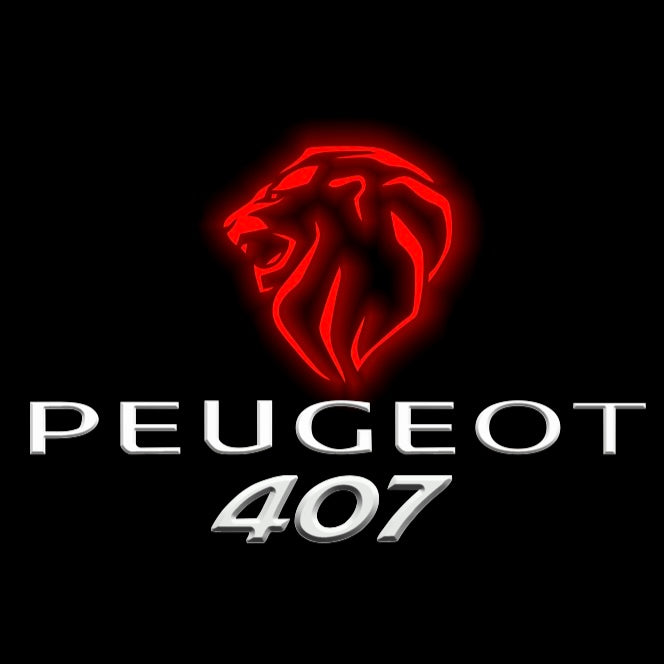 PEUGEOT ORIGINAL LOGO PROJECTOT LIGHTS Nr.30002 (quantità 1 = 2 pellicole logo /2 luci porta） 