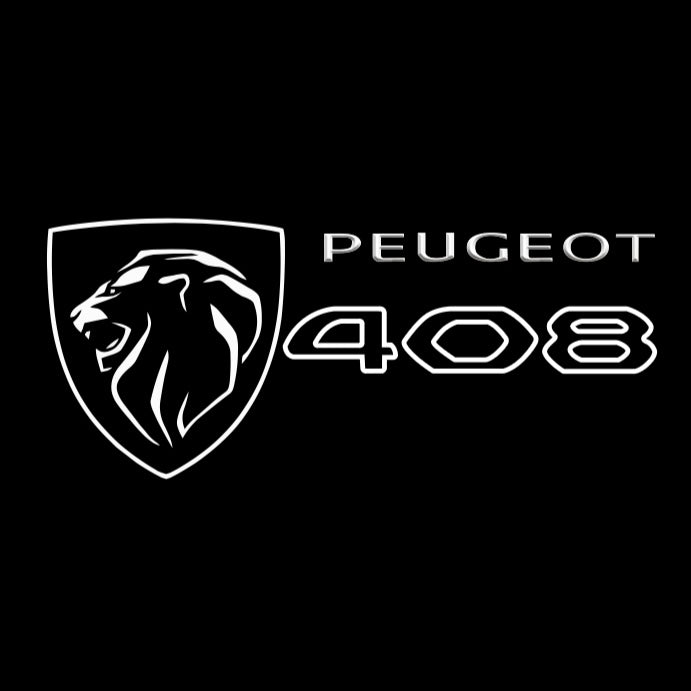 PEUGEOT ORIGINAL LOGO PROJECTOT LIGHTS Nr.30002 (quantità 1 = 2 pellicole logo /2 luci porta） 