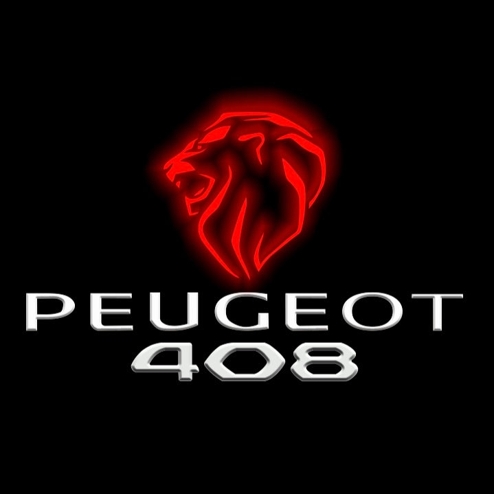 PEUGEOT ORIGINAL LOGO PROJECTOT LIGHTS Nr.30002 (Menge 1 = 2 Logofolien /2 Türleuchten） 