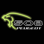 PEUGEOT 508 LOGO PROJECTOT LIGHTS    (quantity 1 = 2 Logo Films /2 door lights）Nr.30HH42