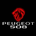 PEUGEOT 508 LOGO PROJECTOT LIGHTS    (quantity 1 = 2 Logo Films /2 door lights）Nr.30HH41