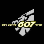 PEUGEOT 607 LOGO PROJECTOT LIGHTS    (quantity 1 = 2 Logo Films /2 door lights）Nr.30HH38