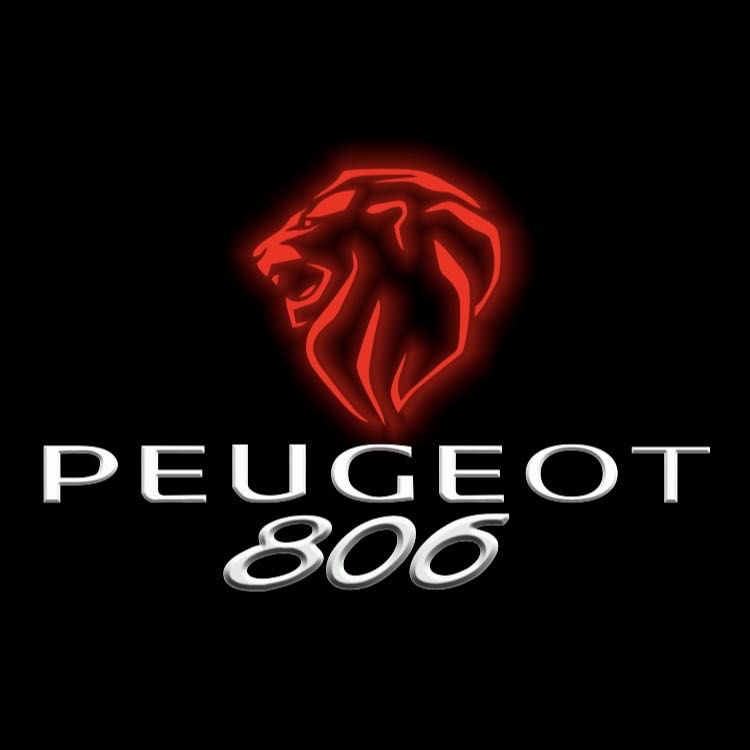 PEUGEOT ORIGINAL LOGO PROJECTOT LIGHTS Nr.30002 (Menge 1 = 2 Logofolien /2 Türleuchten） 