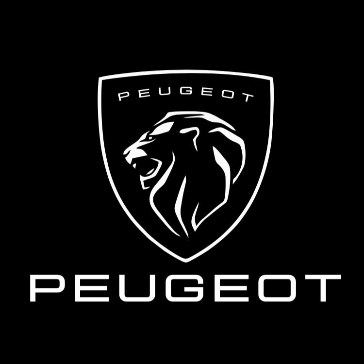 PEUGEOT ORIGINAL LOGO PROJECTOT LIGHTS Nr.30002 (Menge 1 = 2 Logofolien /2 Türleuchten） 