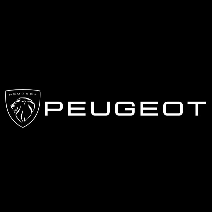 PEUGEOT ORIGINAL LOGO PROJECTOT LIGHTS Nr.30002 (Menge 1 = 2 Logofolien /2 Türleuchten） 