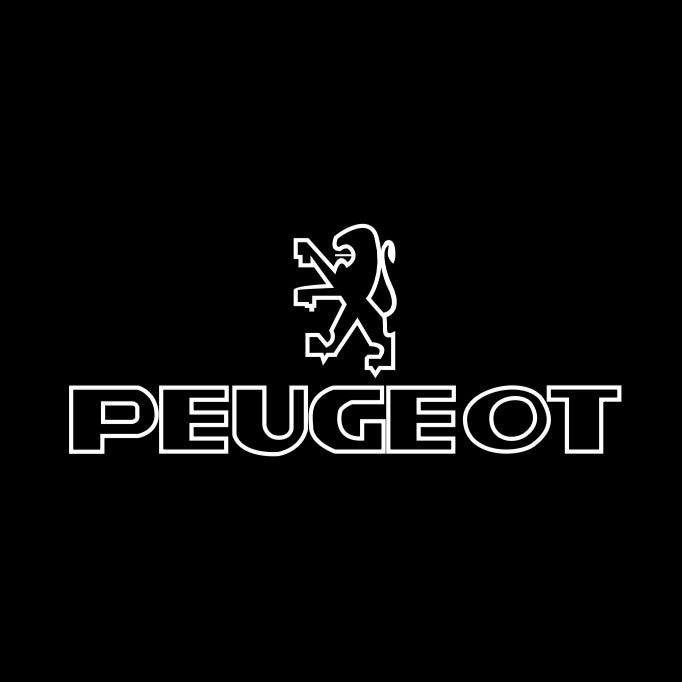 PEUGEOT ORIGINAL LOGO PROJECTOT LIGHTS Nr.30002 (quantità 1 = 2 pellicole logo /2 luci porta） 