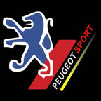 PEUGEOT SPORT LOGO PROJECTOT LIGHTS    (quantity 1 = 2 Logo Films /2 door lights）Nr.30HH25