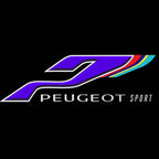 PEUGEOT SPORT LOGO PROJECTOT LIGHTS    (quantity 1 = 2 Logo Films /2 door lights）Nr.30HH24