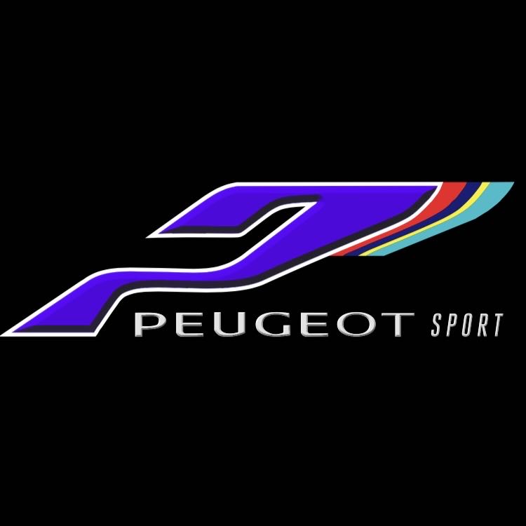 PEUGEOT ORIGINAL LOGO PROJECTOT LIGHTS Nr.30002 (Menge 1 = 2 Logofolien /2 Türleuchten） 