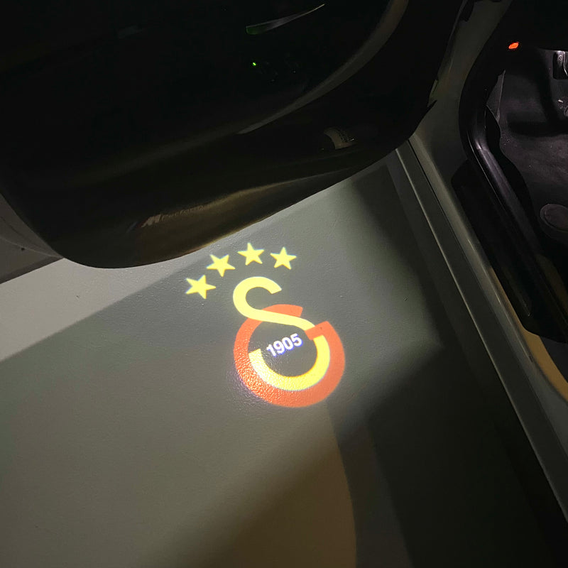 Football CLUB Galatasaray S.K. 1905 Logo door lights Nr.260   (quantity 1 = 2 Logo Films /2 door lights）