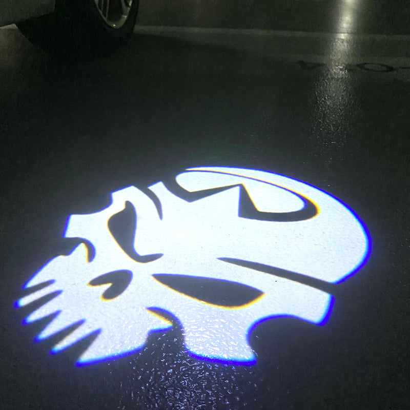 INFINITI Skull LOGO PROJECROTR LIGHTS Nr.15 (quantity 1 = 1 sets/2 door lights)