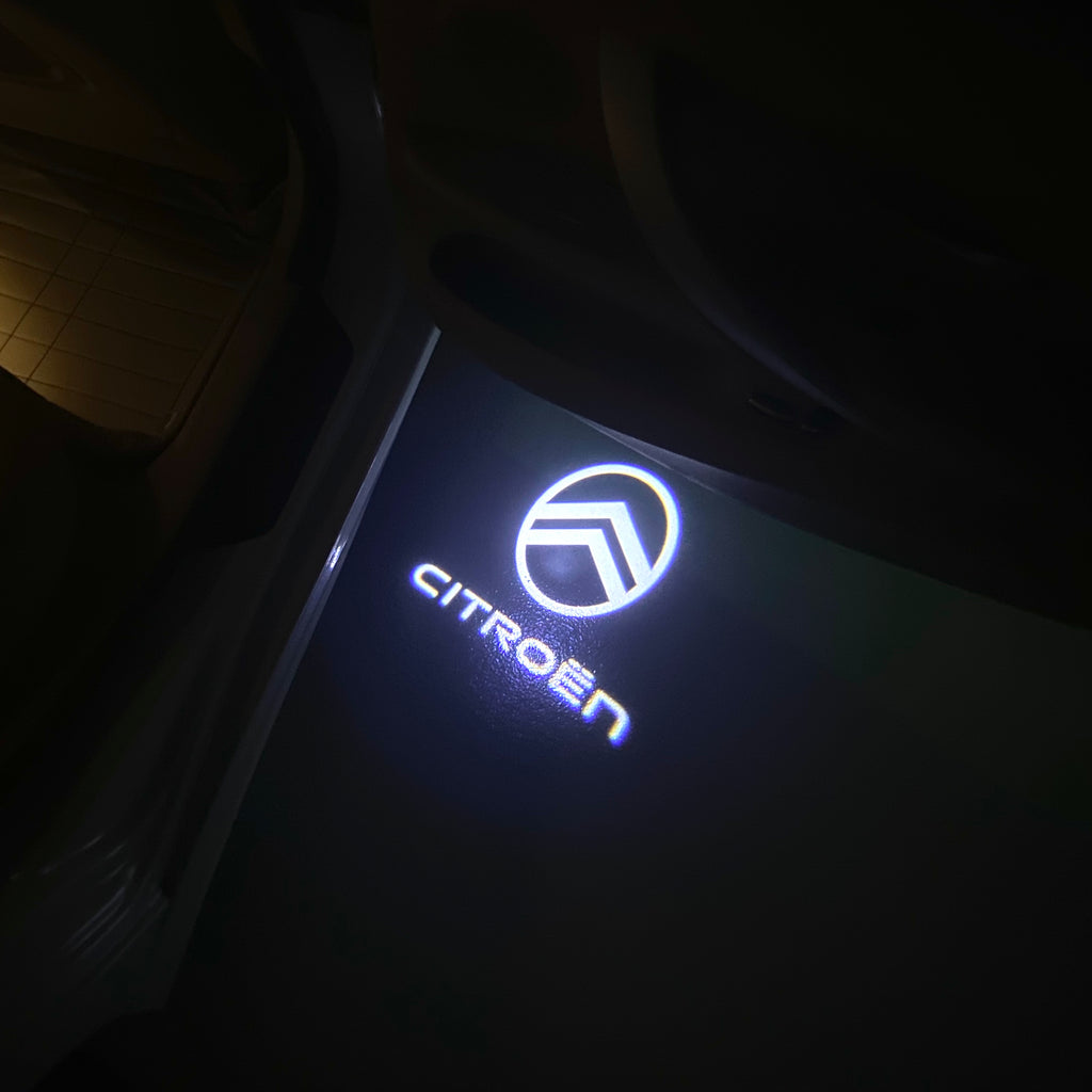 CITROËN ORIGINAL LOGO PROJECTOT LIGHTS (quantity 1 = 2 Logo Films /2 door lights） Nr.2801