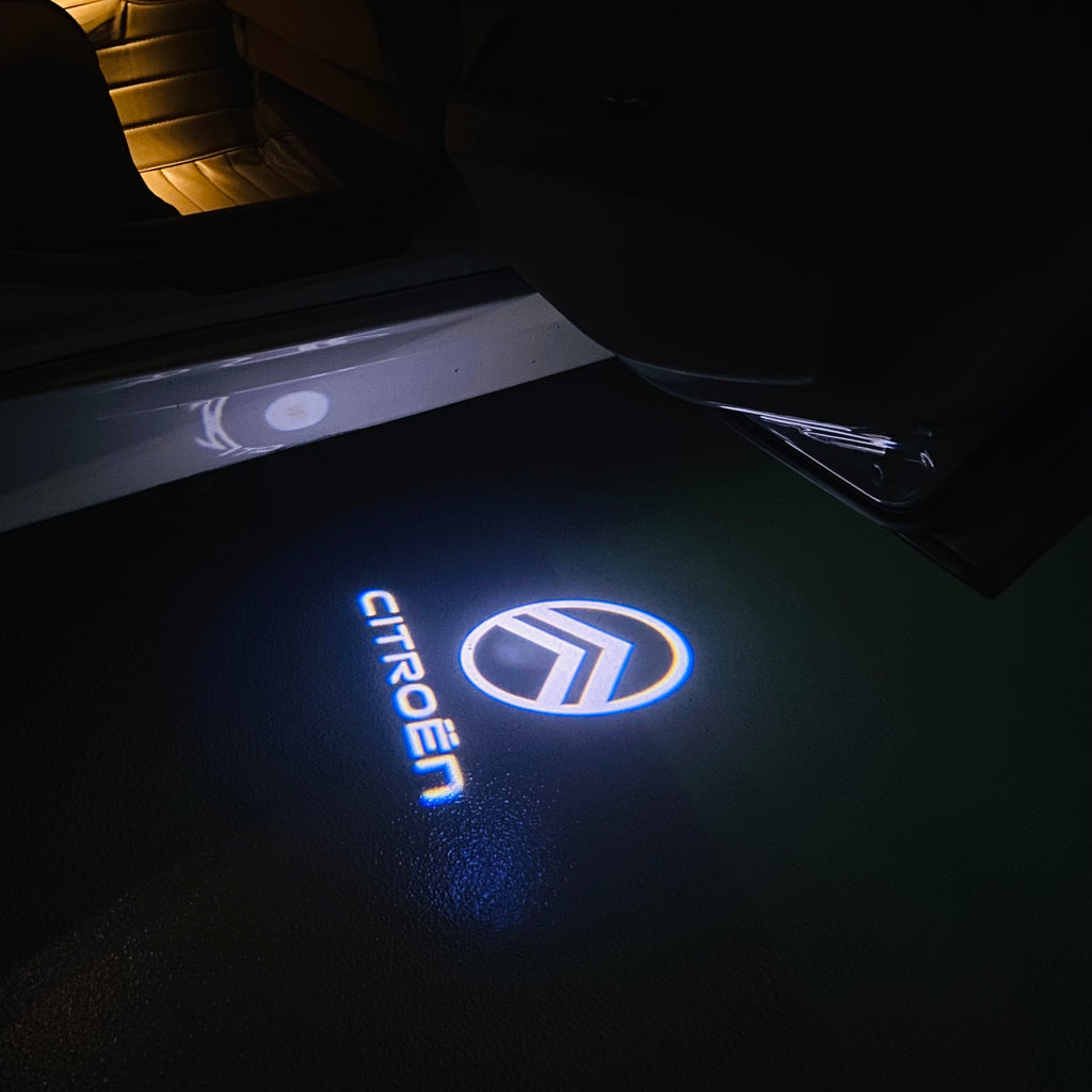 CITROËN ORIGINAL LOGO PROJECTOT LIGHTS (quantity 1 = 2 Logo Films /2 door lights） Nr.2801