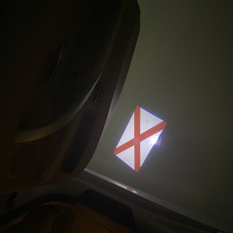 Alabama State  Flag  logo door lights (quantity 1 = 1 sets / 2 logo film /  Can replace of lights  other logos )