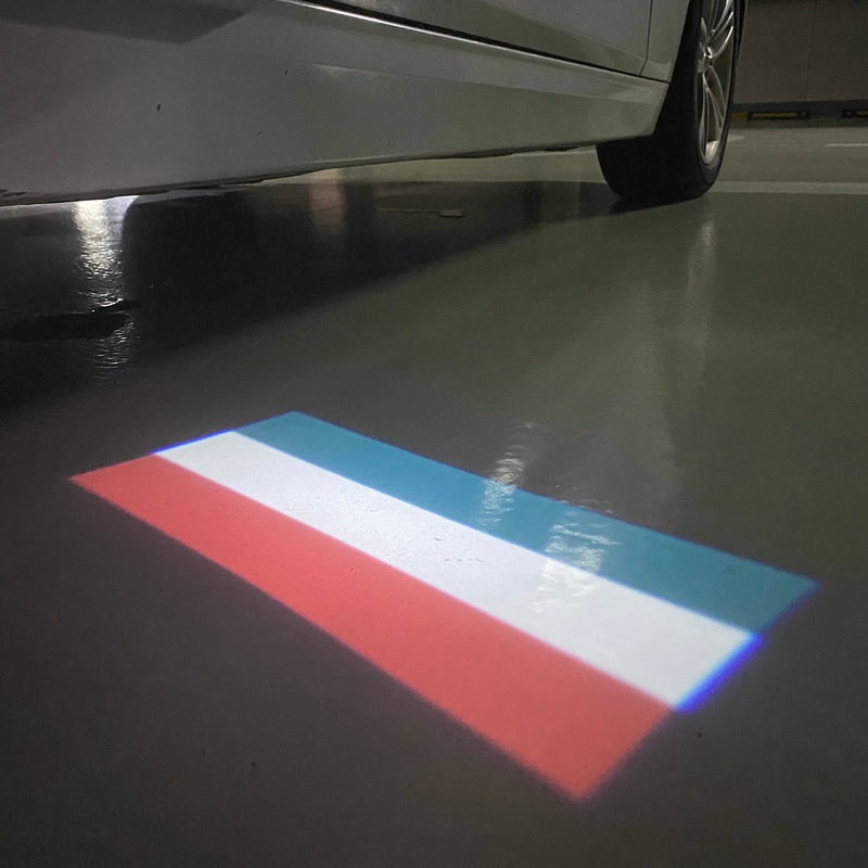 Hungary Magyarország  National Flag  logo door lights (quantity 1 = 1 sets / 2 logo film /  Can replace of lights  other logos )