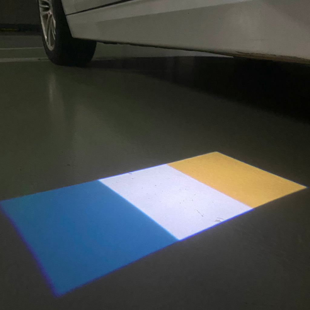 Republic of Ireland  National Flag  logo door lights (quantity 1 = 1 sets / 2 logo film /  Can replace of lights  other logos )