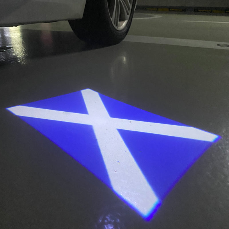 Scotland National Flag  logo door lights (quantity 1 = 1 sets / 2 logo film /  Can replace of lights  other logos )