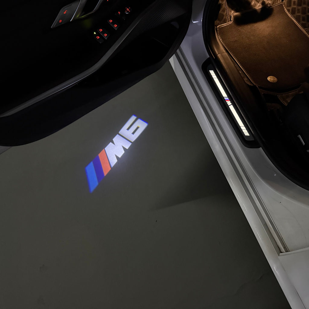 BMW 6 SERIES M6   LOGO PROJECTOT LIGHTS (quantity 1 = 1 sets/2 door lights)Nr.bmw00278