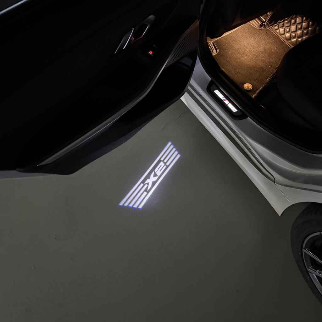 BMW X2  LOGO PROJECTOT LIGHTS (quantity 1 = 1 sets/2 door lights)Nr.bmw0065
