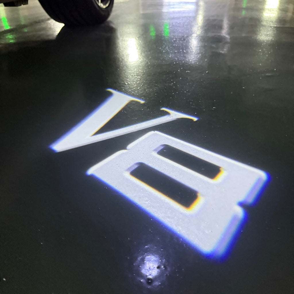 BMW  V8 LOGO PROJECTOT LIGHTS (quantity 1 = 1 sets/2 door lights)Nr.bmw0092