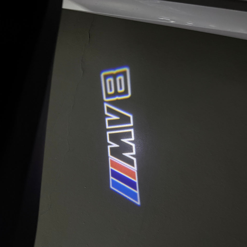 BMW M V8  LOGO PROJECTOT LIGHTS (quantity 1 = 1 sets/2 door lights)Nr.bmw0089