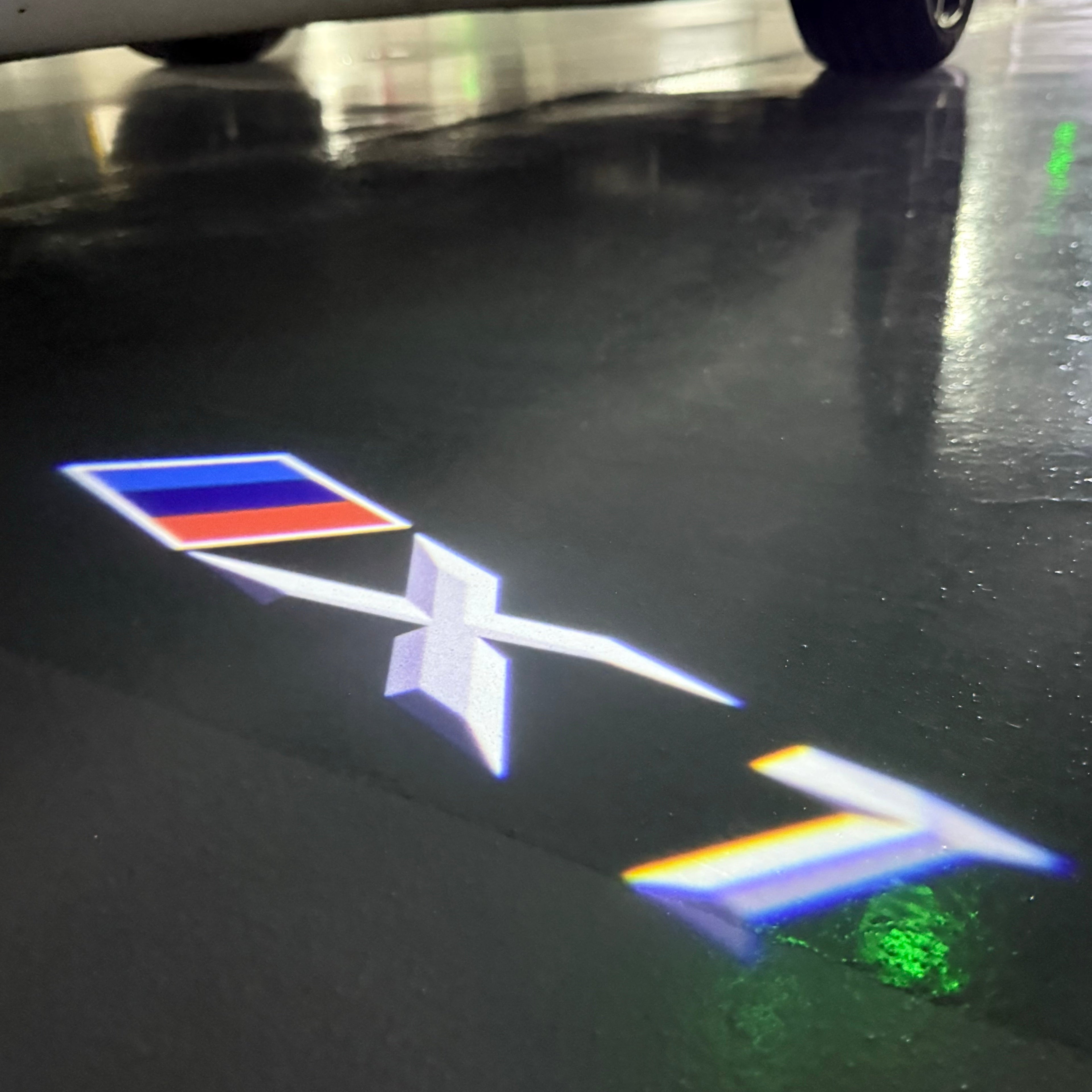 BMW X1  LOGO PROJECTOT LIGHTS (quantity 1 = 1 sets/2 door lights)Nr.bmw0022