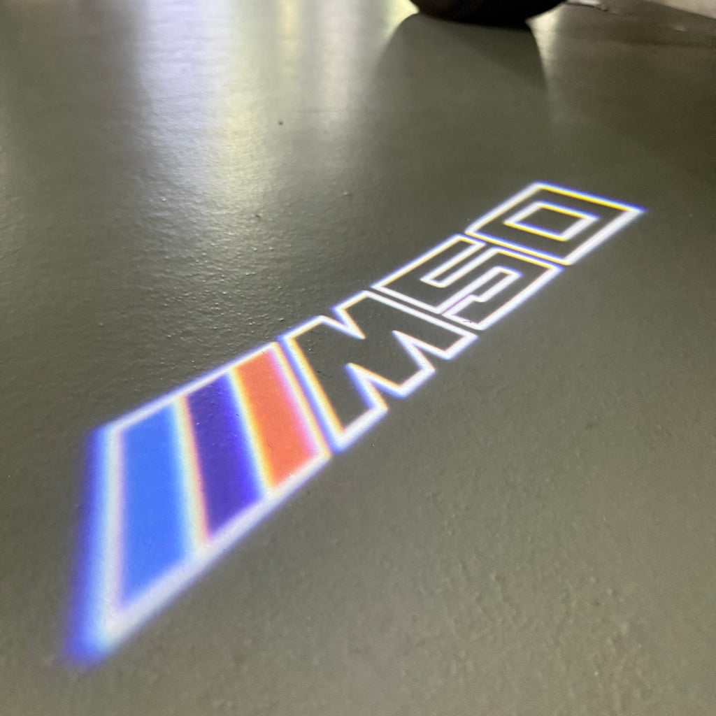 BMW  i4 M50 LOGO PROJECTOT LIGHTS (quantity 1 = 1 sets/2 door lights)Nr.bmw00293
