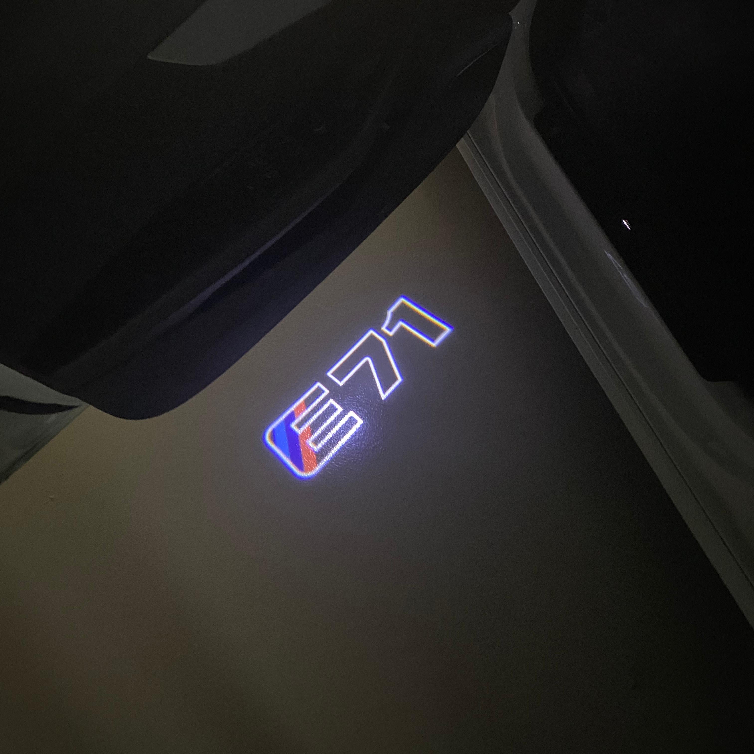 BMW X6 / X6M E71  LOGO PROJECTOT LIGHTS (quantity 1 = 1 sets/2 door lights)Nr.bmw0082