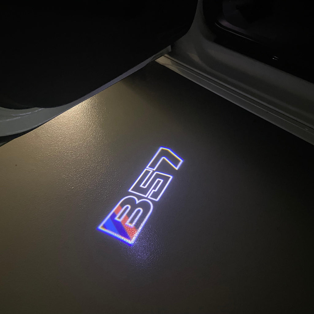 BMW  B57 LOGO PROJECTOT LIGHTS (quantity 1 = 1 sets/2 door lights)Nr.bmw0080