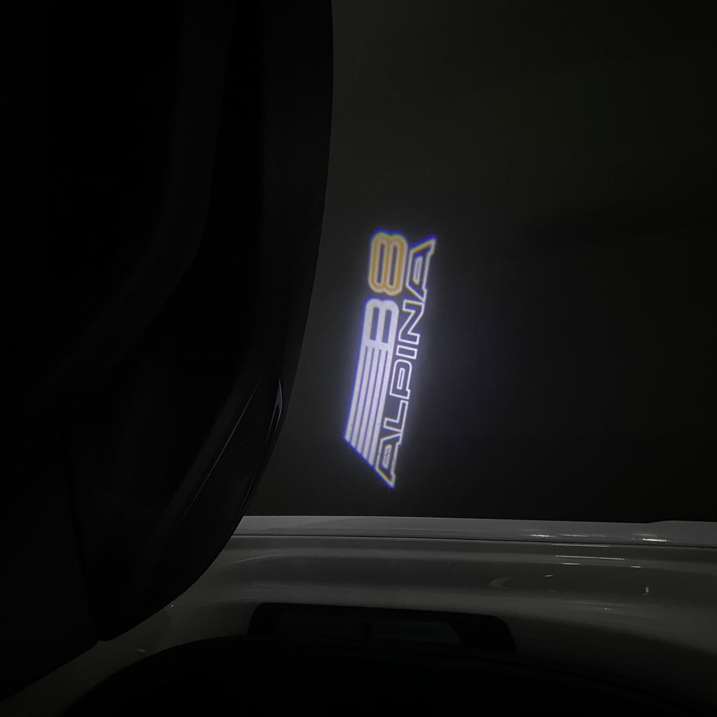 ALPINA B8  LOGO PROJECTOT LIGHTS  (quantity 1 = 1 sets/2 door lights) Nr.07A40