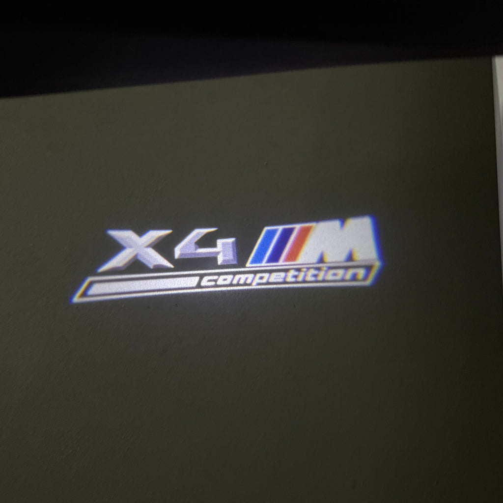 BMW X4M  LOGO PROJECTOT LIGHTS (quantity 1 = 1 sets/2 door lights)Nr.bmw0036