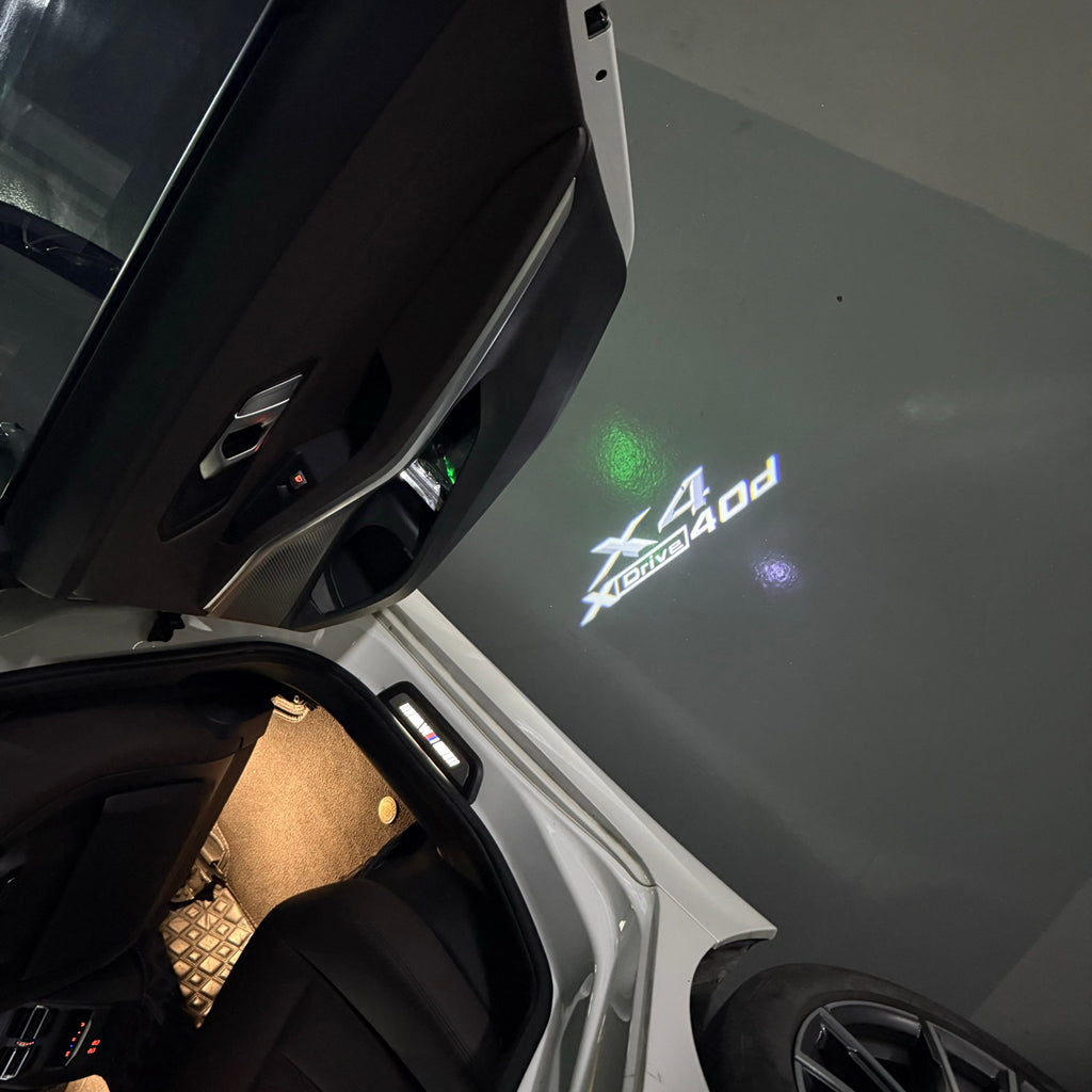 BMW X4 Drive 40d  LOGO PROJECTOT LIGHTS (quantity 1 = 1 sets/2 door lights)Nr.bmw0038