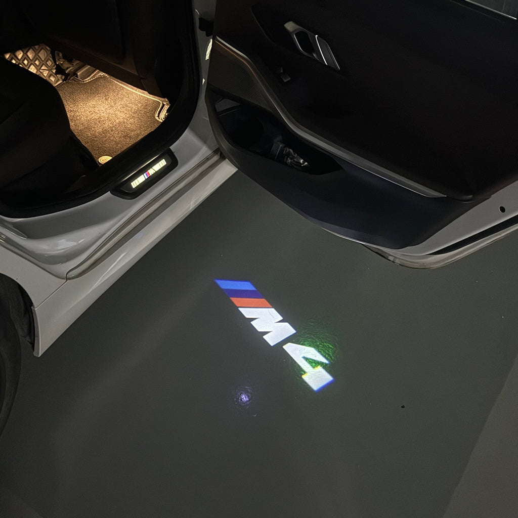 BMW 4  SERIES M4   LOGO PROJECTOT LIGHTS (quantity 1 = 1 sets/2 door lights)Nr.bmw00192