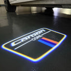BMW Carbon    LOGO PROJECTOT LIGHTS (quantity 1 = 1 sets/2 door lights)Nr.bmw00330