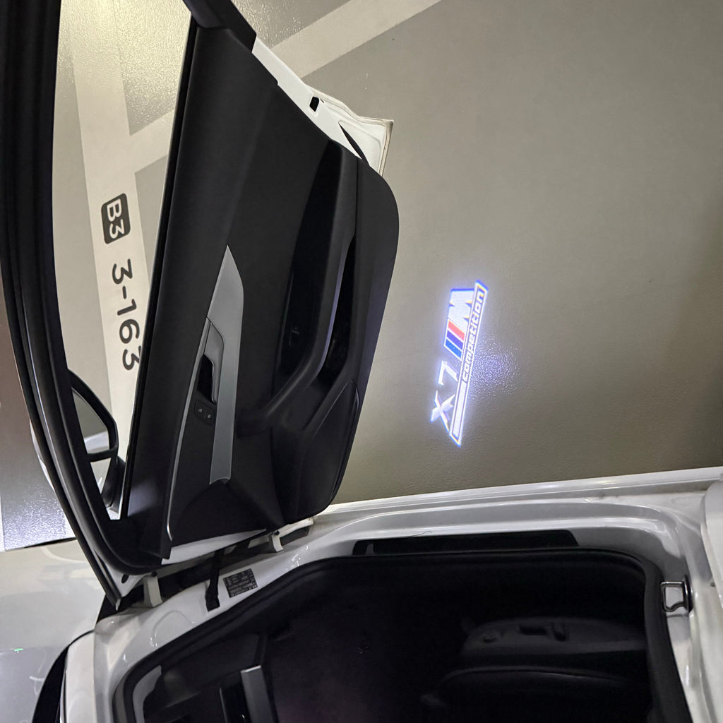 BMW  X7M LOGO PROJECTOT LIGHTS (quantity 1 = 1 sets/2 door lights)Nr.bmw00172