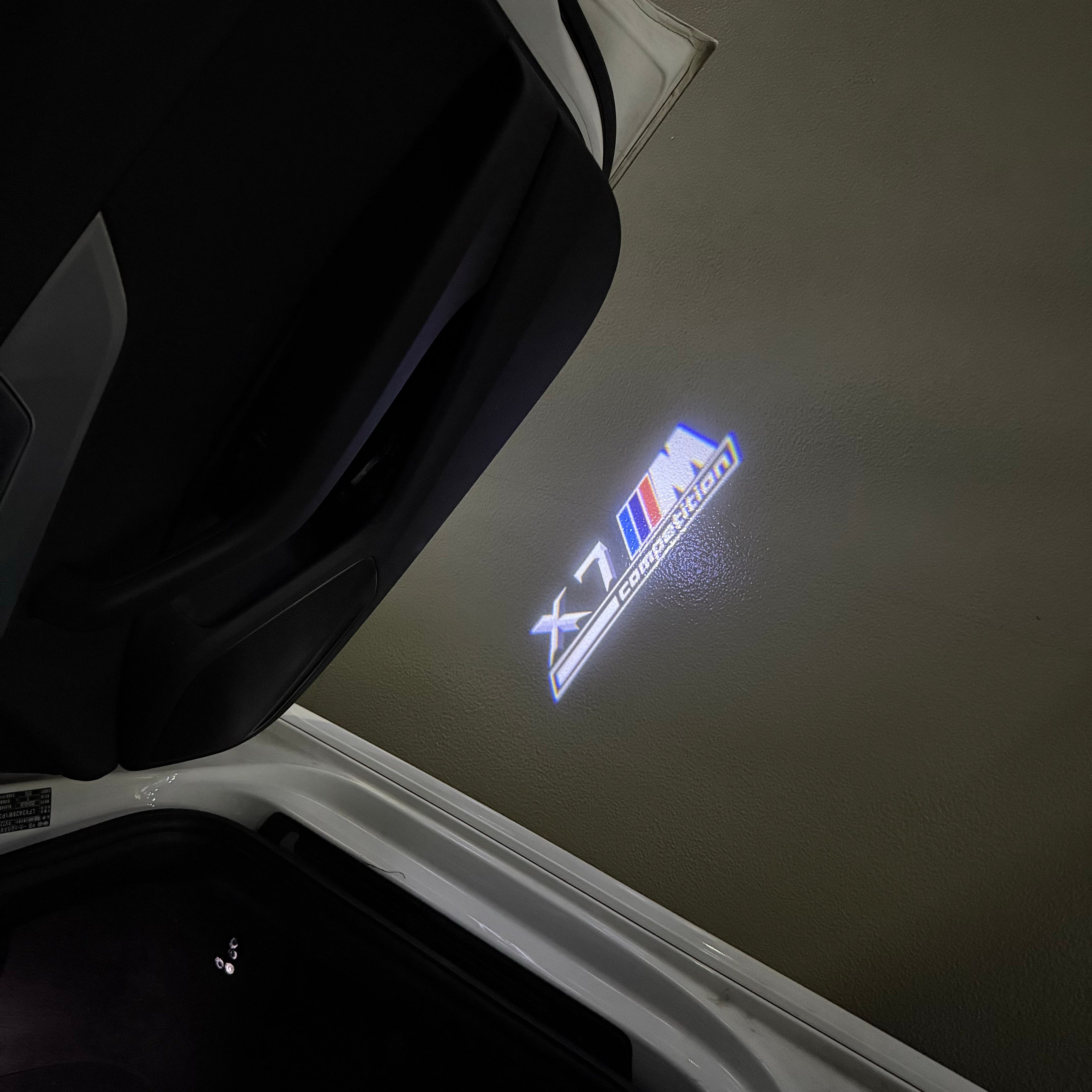 BMW  X7M LOGO PROJECTOT LIGHTS (quantity 1 = 1 sets/2 door lights)Nr.bmw00172