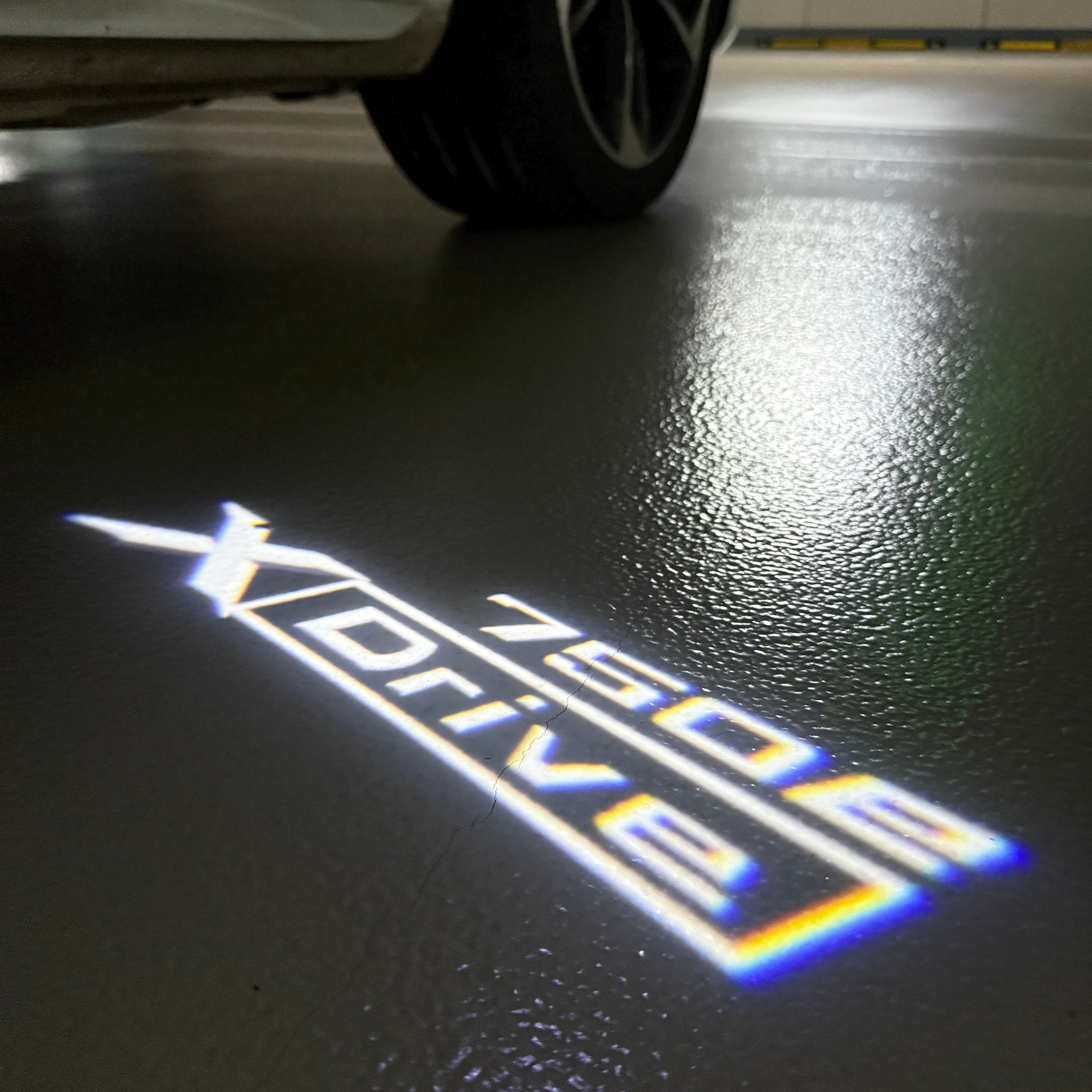 BMW 7 SERIES 750e X drive LOGO PROJECTOT LIGHTS (quantity 1 = 1 sets/2 door lights)Nr.bmw00105